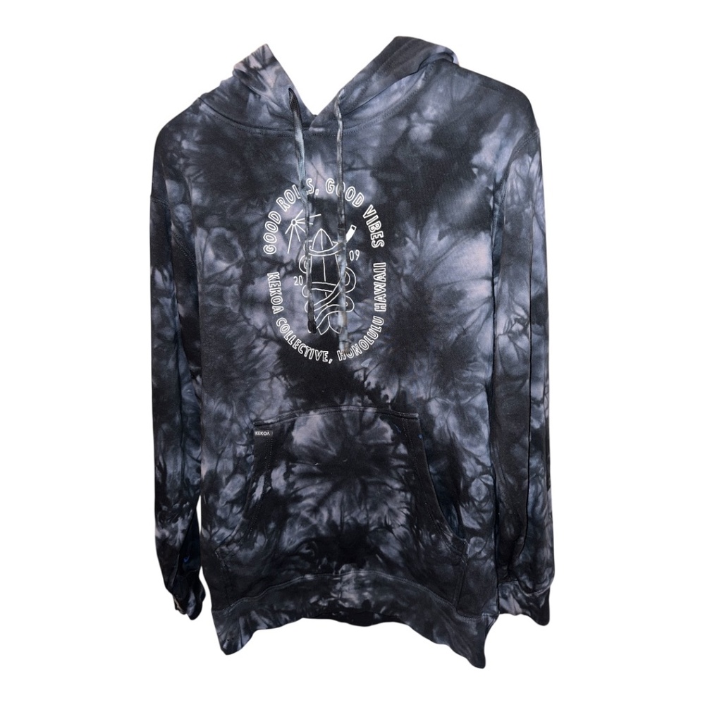 Kekoa Collective Tie Dye Hoodie Jiu Jitsu M Honolulu Hawaii